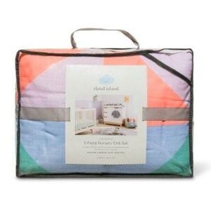 CLOUD ISLAND 3 Piece Nursery Set "GEO BRIGHTS" NEW!!!